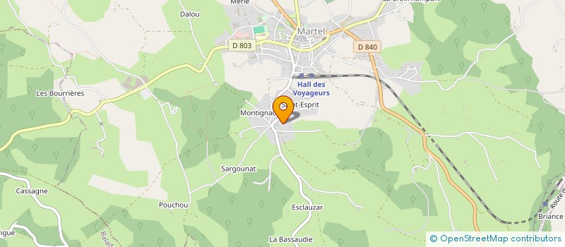 localisation de l'entreprise MONSIEUR LAURENT BRUN à MARTEL