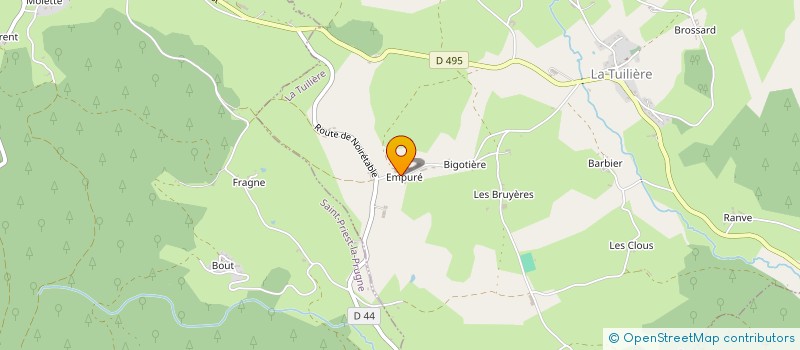 localisation de l'entreprise MONSIEUR LAURENT BRUNELIN à TUILIERE (LA)