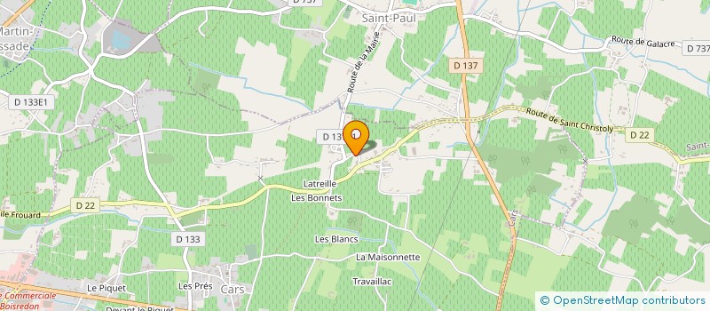 localisation de l'entreprise MONSIEUR LAURENT BRUNERIE  CARS