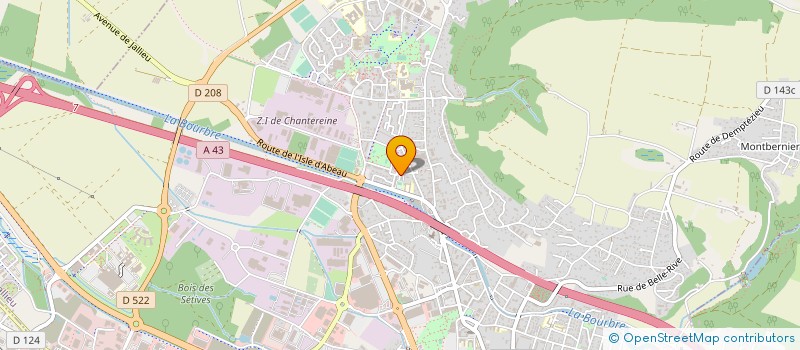 localisation de l'entreprise MONSIEUR LAURENT BRUNET  BOURGOIN-JALLIEU