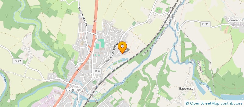 localisation de l'entreprise MONSIEUR LAURENT BRUNETEAU  VIVONNE