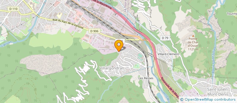 localisation de l'entreprise MONSIEUR LAURENT BRUNETTA  VILLARGONDRAN