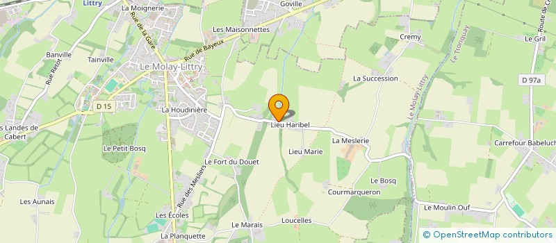 localisation de l'entreprise MONSIEUR LAURENT BRUNSTEIN  LE MOLAY-LITTRY