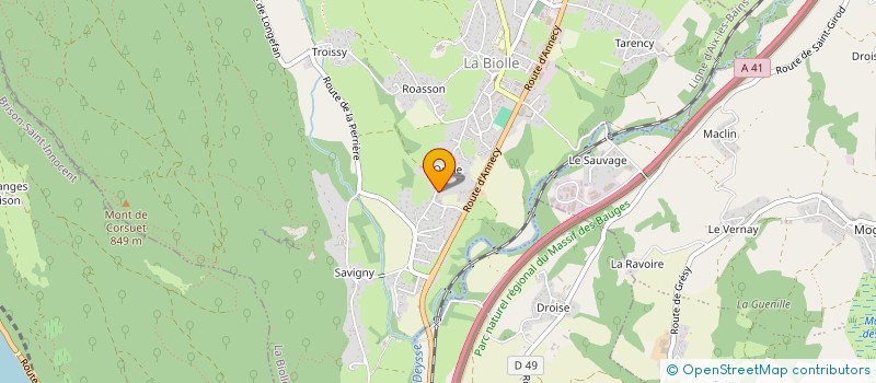 localisation de l'entreprise MONSIEUR LAURENT BUCARI  LA BIOLLE