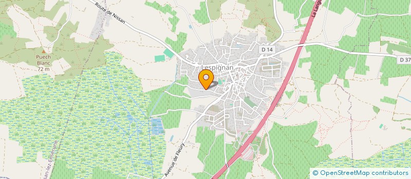 localisation de l'entreprise MONSIEUR LAURENT BUFANIO  LESPIGNAN