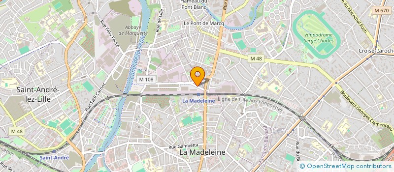 localisation de l'entreprise MONSIEUR LAURENT BUISINE à LA MADELEINE