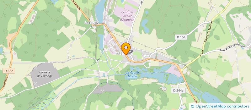 localisation de l'entreprise MONSIEUR LAURENT BUISSON  ARANDON-PASSINS