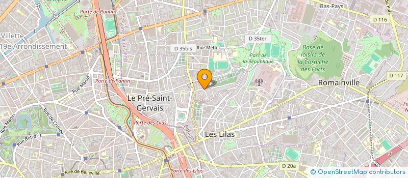 localisation de l'entreprise MONSIEUR LAURENT BUR à PANTIN