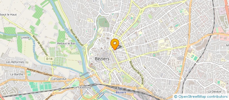 localisation de l'entreprise MONSIEUR LAURENT BURGOS  BEZIERS
