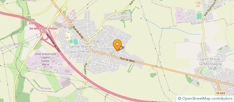 localisation de l'entreprise MONSIEUR LAURENT BURLET  SAINTE-MARIE-AUX-CHENES