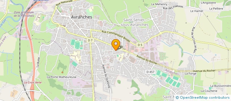 localisation de l'entreprise MONSIEUR LAURENT BURNEAU  AVRANCHES