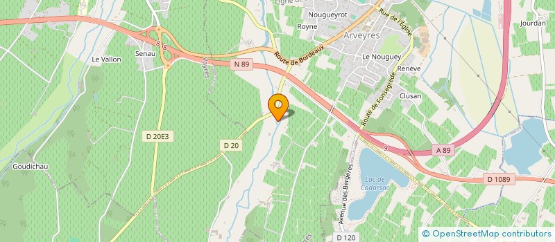 localisation de l'entreprise MONSIEUR LAURENT BURRET  ARVEYRES