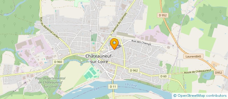 localisation de l'entreprise MONSIEUR LAURENT BYNUM à CHATEAUNEUF-SUR-LOIRE