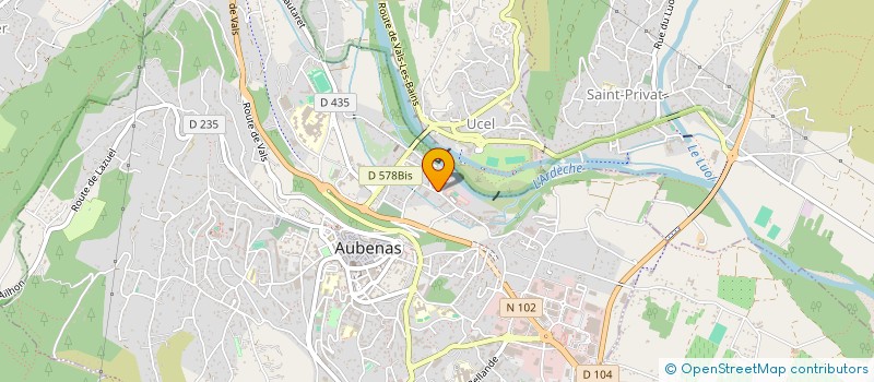 localisation de l'entreprise MONSIEUR LAURENT CACHARD à AUBENAS