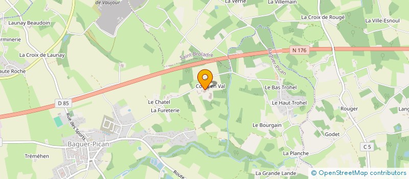 localisation de l'entreprise MONSIEUR LAURENT CACQUEREL  BAGUER-PICAN