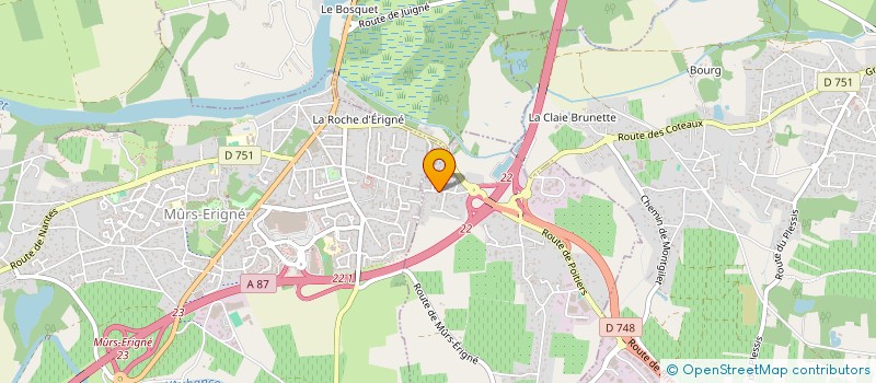 localisation de l'entreprise MONSIEUR LAURENT CADEAU à SAINT-MELAINE-SUR-AUBANCE