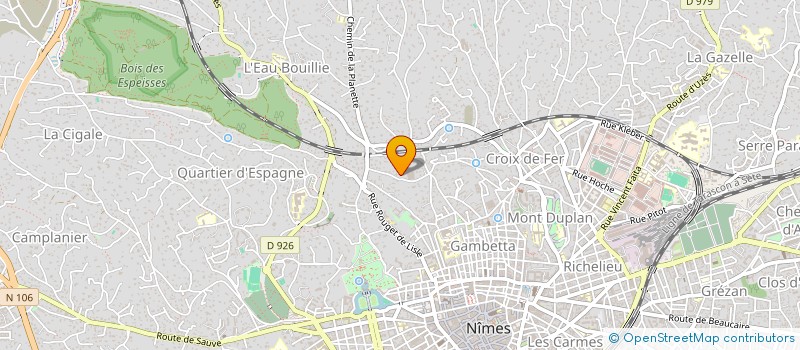 localisation de l'entreprise MONSIEUR LAURENT CADIERE  NIMES