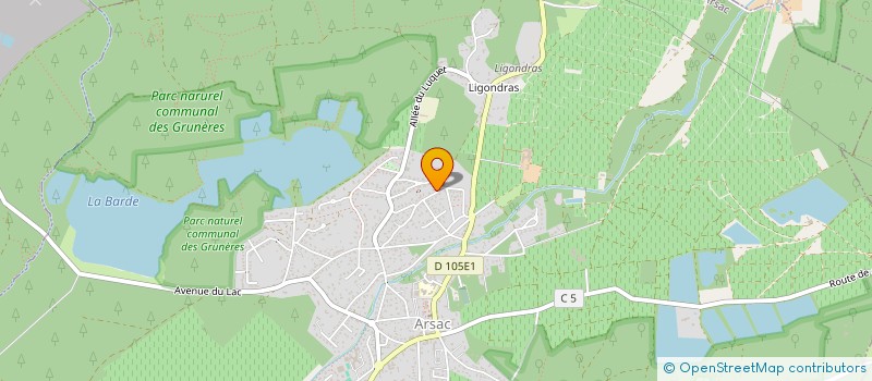 localisation de l'entreprise MONSIEUR LAURENT CADUSSEAU  ARSAC