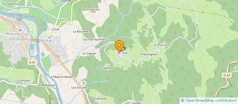 localisation de l'entreprise MONSIEUR LAURENT CAIRON à ALTILLAC