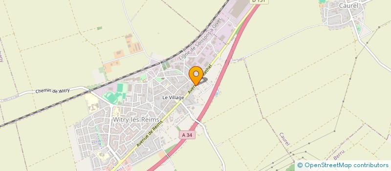 localisation de l'entreprise MONSIEUR LAURENT CALDIER  WITRY-LES-REIMS