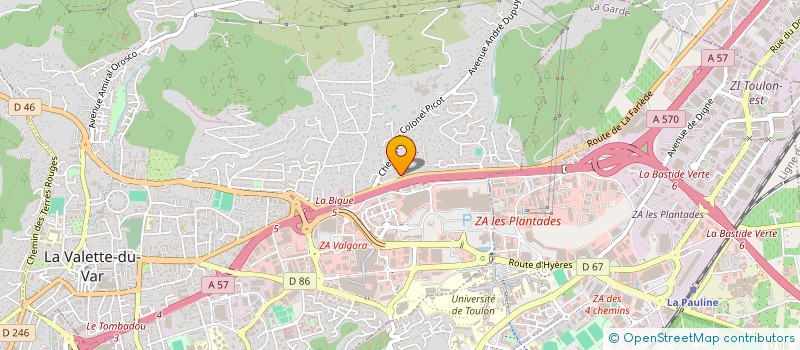 localisation de l'entreprise MONSIEUR LAURENT CALIGARIS à LA VALETTE-DU-VAR