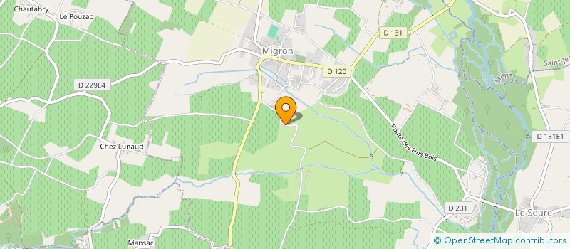 localisation de l'entreprise MONSIEUR LAURENT CALMEL  MIGRON