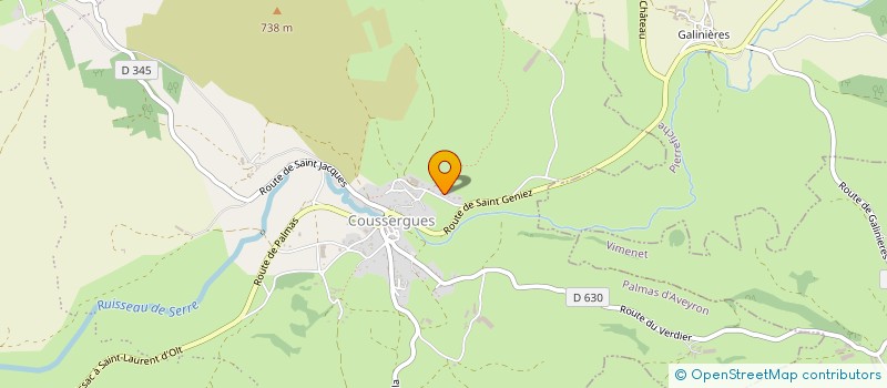 localisation de l'entreprise MONSIEUR LAURENT CALMELS  GAILLAC D'AVEYRON