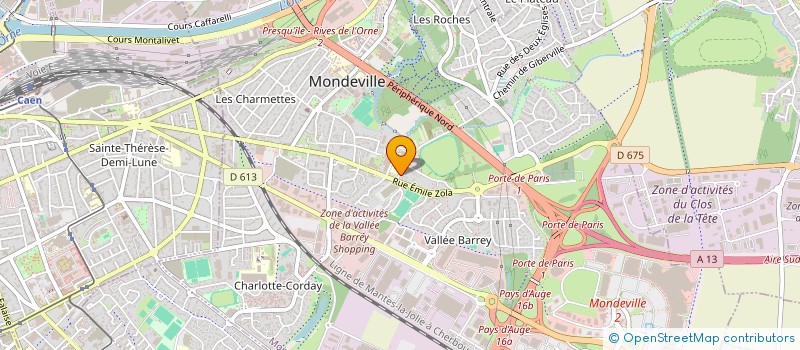 localisation de l'entreprise MONSIEUR LAURENT CALZAS  MONDEVILLE