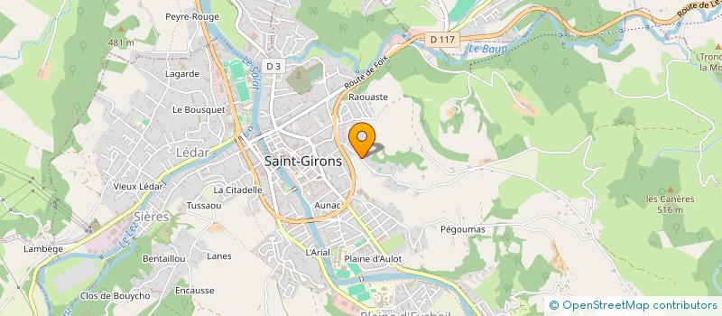 localisation de l'entreprise MONSIEUR LAURENT CAMBUS  SAINT-GIRONS