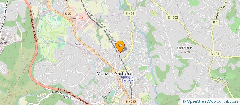 localisation de l'entreprise MONSIEUR LAURENT CAMEL  MOUANS-SARTOUX