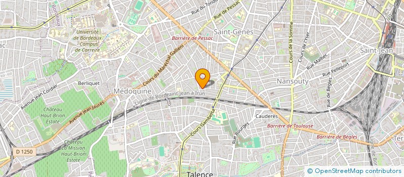 localisation de l'entreprise MONSIEUR LAURENT CAMICAS  TALENCE