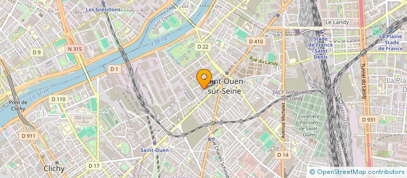 localisation de l'entreprise MONSIEUR LAURENT CAMUS à SAINT-OUEN-SUR-SEINE