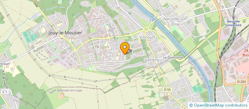 localisation de l'entreprise MONSIEUR LAURENT CAMUZAT  JOUY-LE-MOUTIER