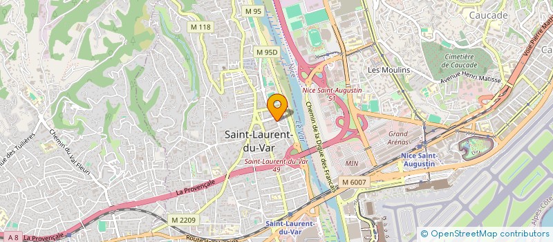 localisation de l'entreprise MONSIEUR LAURENT CANEVA à SAINT-LAURENT-DU-VAR