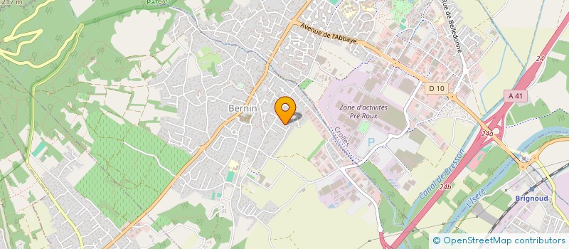 localisation de l'entreprise MONSIEUR LAURENT CANOVA  BERNIN