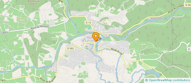 localisation de l'entreprise MONSIEUR LAURENT CARAT  COTIGNAC