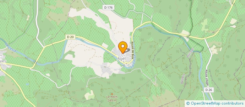 localisation de l'entreprise MONSIEUR LAURENT CARISSONI  OLONZAC