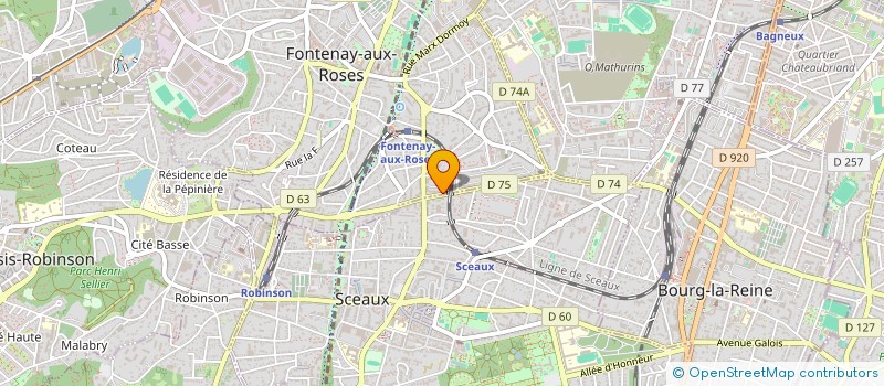 localisation de l'entreprise MONSIEUR LAURENT CARLIER à FONTENAY-AUX-ROSES