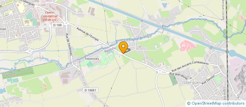 localisation de l'entreprise MONSIEUR LAURENT CARLIER  ISBERGUES