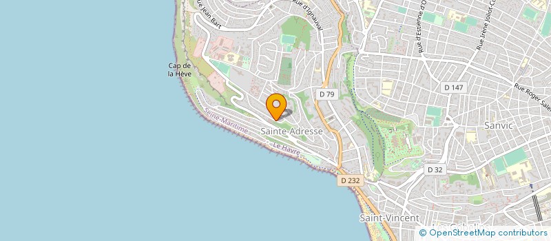 localisation de l'entreprise MONSIEUR LAURENT CARLIER  SAINTE-ADRESSE