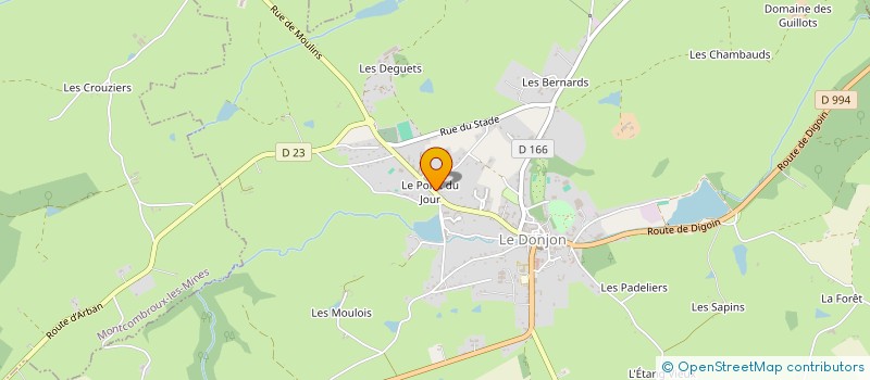 localisation de l'entreprise MONSIEUR LAURENT CAROLLO  LE DONJON