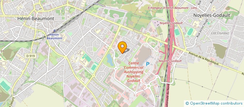 localisation de l'entreprise MONSIEUR LAURENT CARPENTIER  HENIN-BEAUMONT