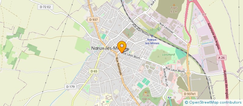 localisation de l'entreprise MONSIEUR LAURENT CARPENTIER à NŒUX-LES-MINES