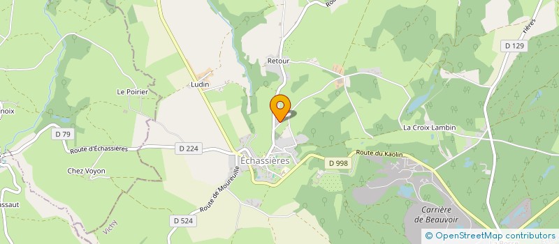 localisation de l'entreprise MONSIEUR LAURENT CARREZ  ECHASSIERES