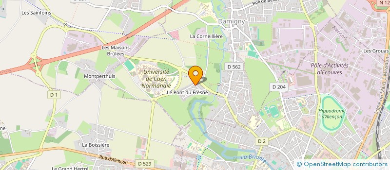 localisation de l'entreprise MONSIEUR LAURENT CARTIER à DAMIGNY