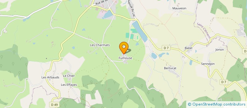 localisation de l'entreprise MONSIEUR LAURENT CARTON  LE MAYET DE MONTAGNE