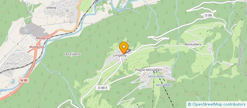 localisation de l'entreprise MONSIEUR LAURENT CASADO  AIME-LA-PLAGNE