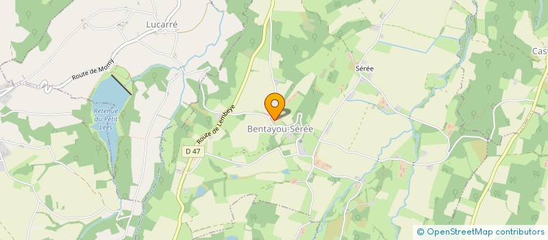 localisation de l'entreprise MONSIEUR LAURENT CASAUBIEILH  BENTAYOU-SEREE