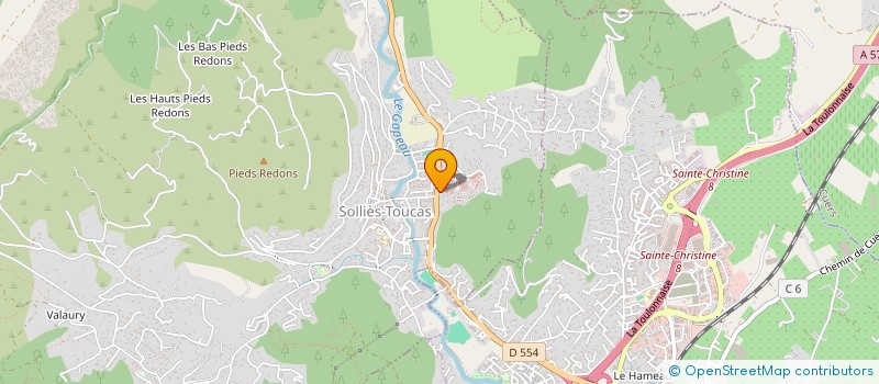 localisation de l'entreprise MONSIEUR LAURENT CASIMIRI  SOLLIES-TOUCAS