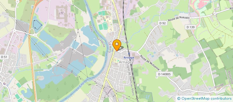 localisation de l'entreprise MONSIEUR LAURENT CASSARA  ARNAGE